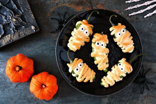 Spooky Halloween Grilled Jalapeño Poppers 