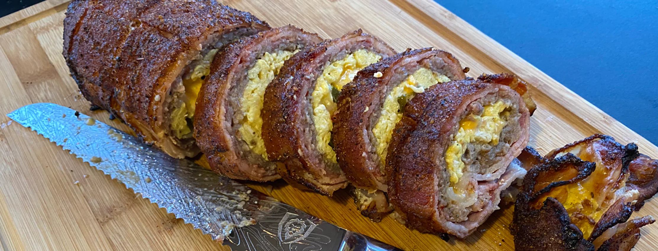 Sausage Bacon Breakfast Fatty - Char-Griller