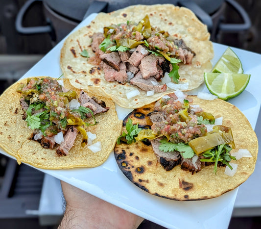 Southwest Tri-tip Tacos with Grilled Hatch Chiles