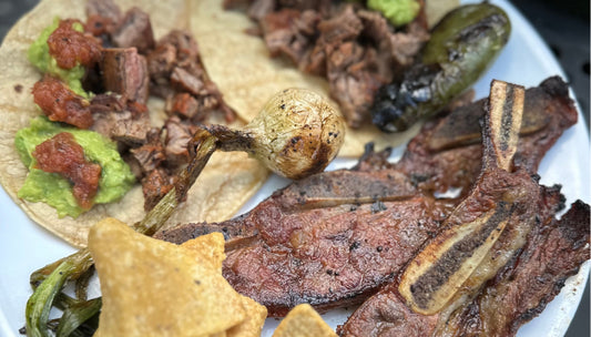 Jalapeño Lime Beer Marinated Arrachera & Costillas