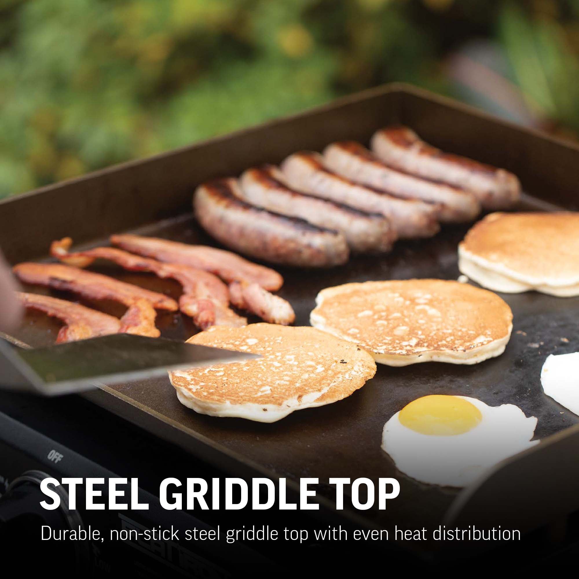 Flat Iron Portable 17 inch Gas Griddle Char Griller