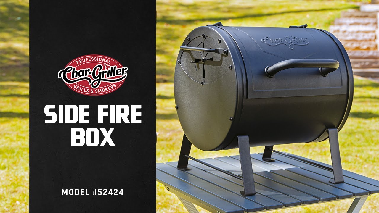 Side Fire Box Table Top Grill Charcoal Grill Metal Handle Char