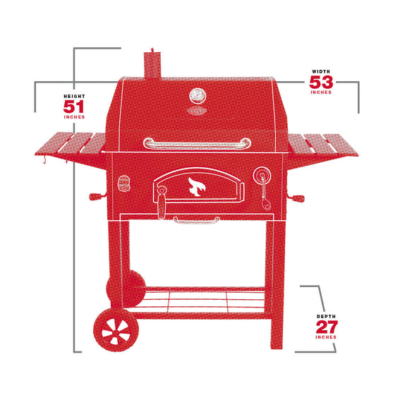 Traditional Charcoal Grill Spec Image