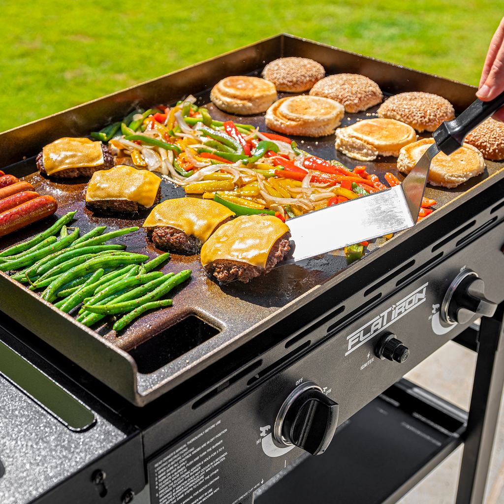 2 Burner Flat Iron Gas Griddle